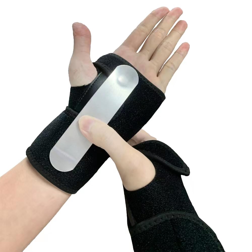 Wrist Brace Wrist Support Brace Carpal Tunnel Wrist Brace For Sprained Wrist Adjustable Wrist Hand Support For Tendinitis, Arthritis, Injuries, Wrist Pain, Sprained - Grey Right