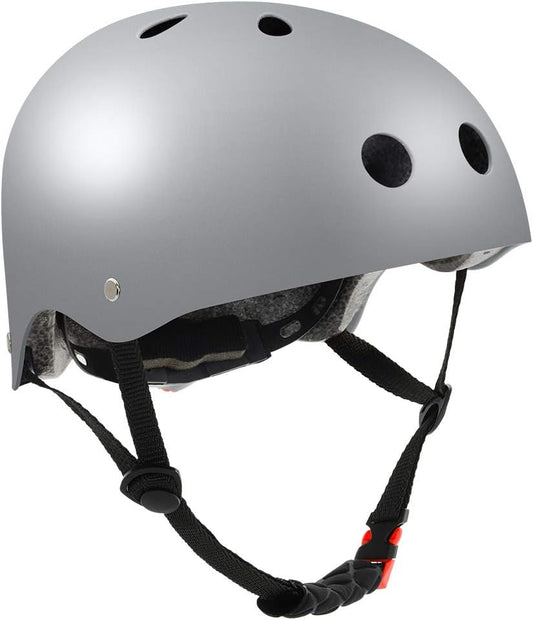 Skateboard Helmet, Bike Helmet for Kids Youth Adult CPSC Certified, Adjustable for Multi-Sport Skateboard, Scooter, Skating, Cycling, Roller Skate, Rollerblading