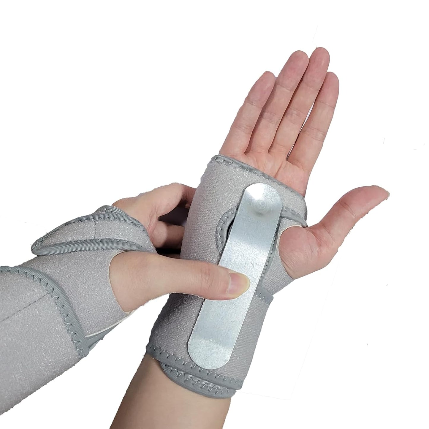 Wrist Brace Wrist Support Brace Carpal Tunnel Wrist Brace For Sprained Wrist Adjustable Wrist Hand Support For Tendinitis, Arthritis, Injuries, Wrist Pain, Sprained - Grey Right