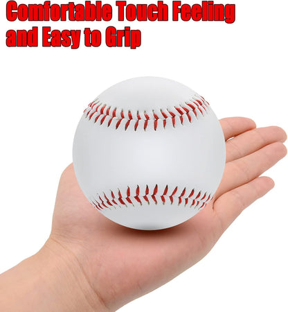 Soft Baseballs 12 Pack, Tball Balls 9 Inch for Kids Youth, Teeball Safety Baseball for Catching, Throwing, Pitching, Hitting, Batting Practice