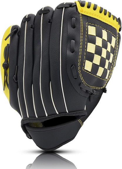 Baseball Glove for Kids Youth Adult, Softball Glove 10.5''-12.5'' for Training and Beginner, Baseball Mitt Left Hand Glove, Right Hand Throw