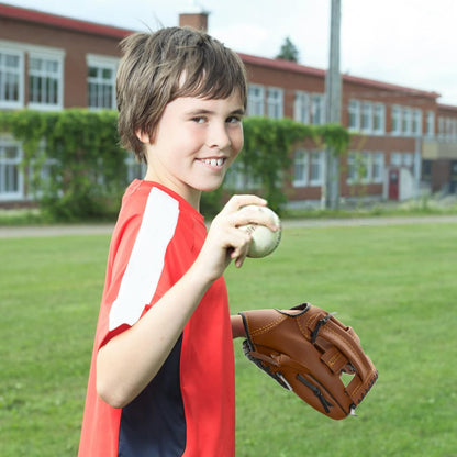 Baseball Glove with Softball Softball Glove 10.5"-12.5" for Kids Youth Adult Baseball Mitt, Right Hand Throw