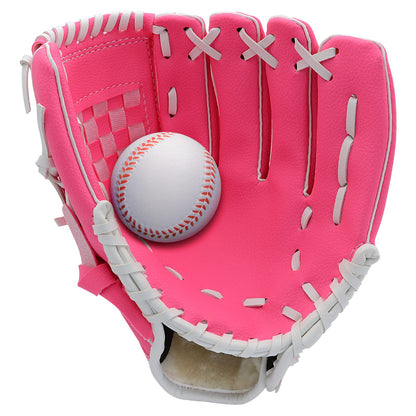 Baseball Glove with Foam Baseball for Right Hand Throw 9.5''-12.5'' for Youth Adult, Softball Glove for Training and Beginner