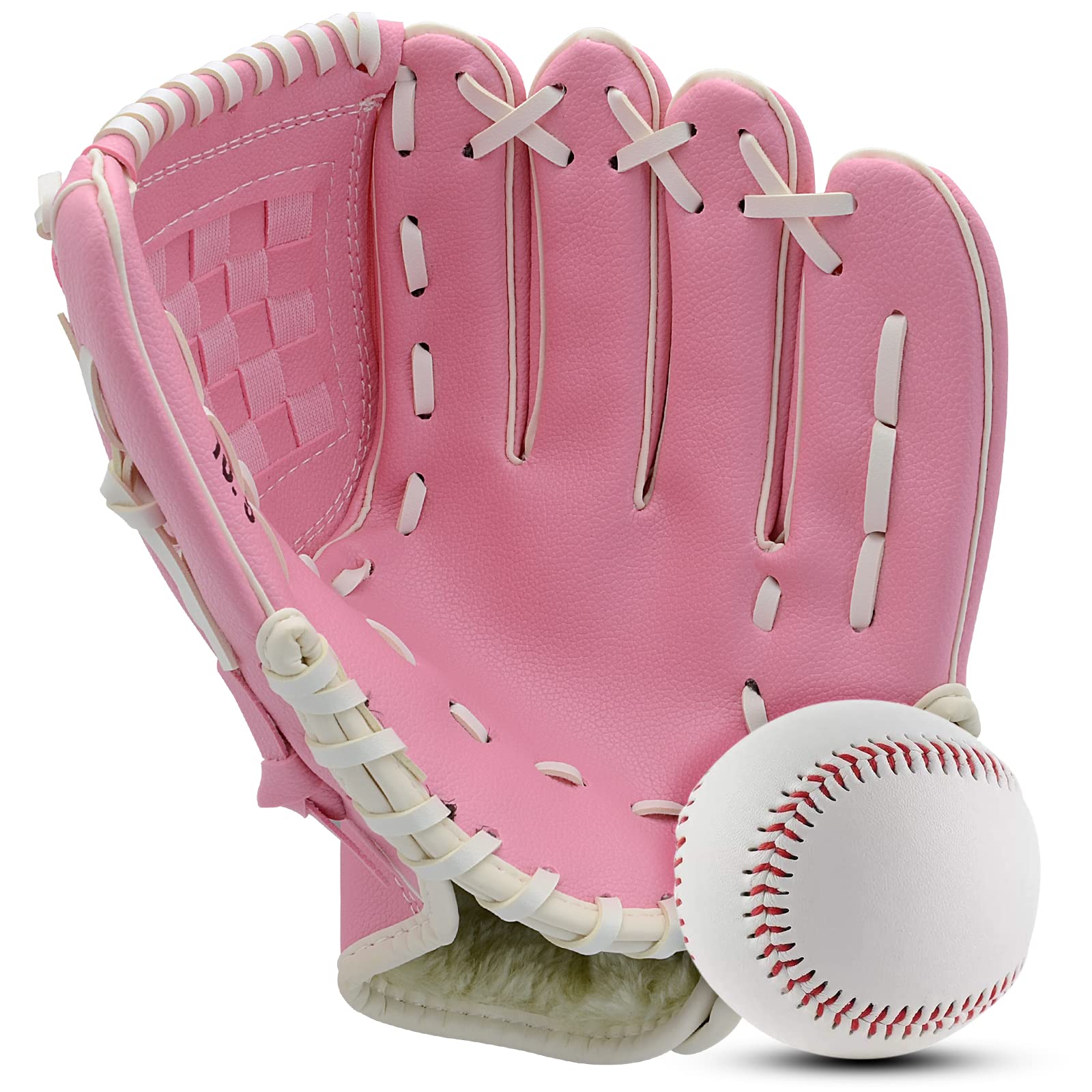 Baseball Glove 9.5"-12.5" with Baseball Right Hand Throw for Kids Youth Adult Softball Glove for Training and Beginner, Baseball Mitt Left Hand Glove