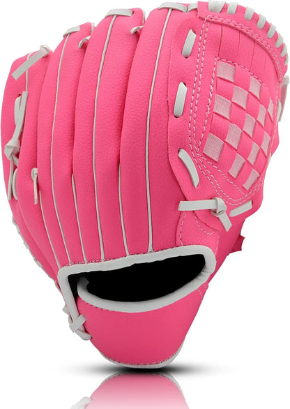 Baseball Glove 9.5"-12.5" with Baseball Right Hand Throw for Kids Youth Adult Softball Glove for Training and Beginner, Baseball Mitt Left Hand Glove