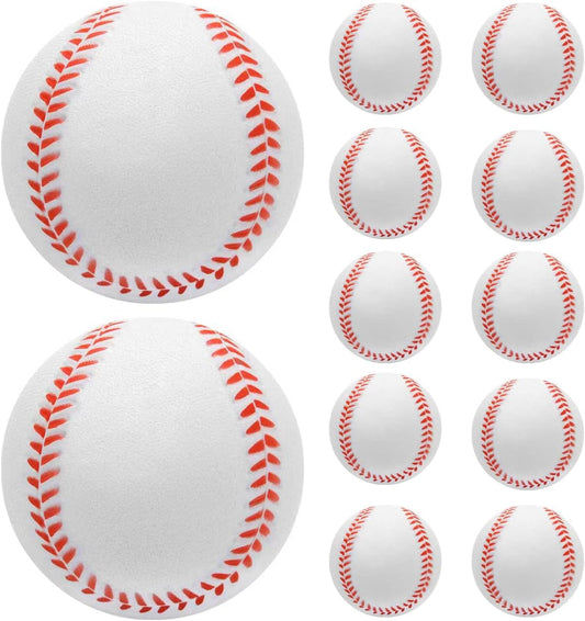 Foam Baseballs 12 Pack, Soft Baseballs 9 inch Training Softball for Catching, Throwing and Hitting Practice