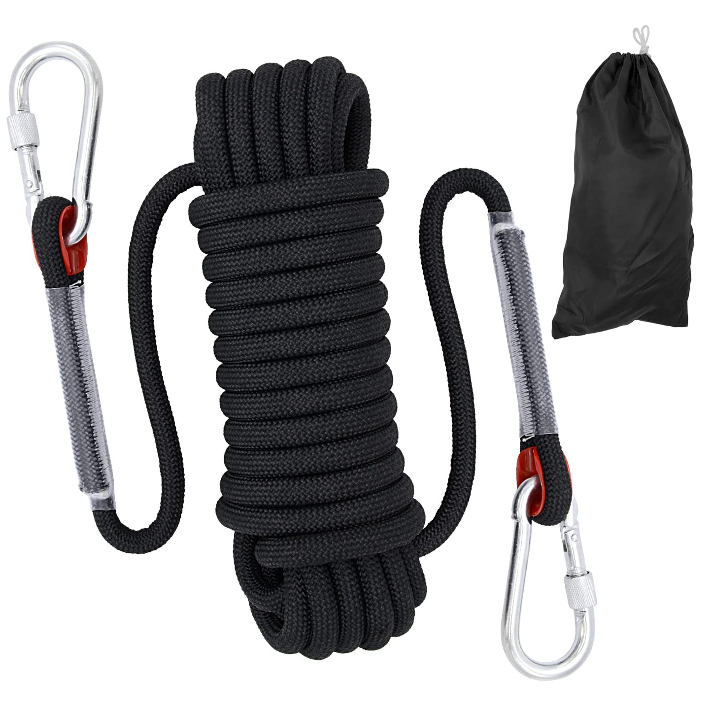 10mm Climbing Rope Outdoor Static Rock Climbing Rope, Escape Rope, Ice Climbing Equipment, Fire Safety Rescue Rope 10M(32ft) 20M(64ft) 30M(96ft)