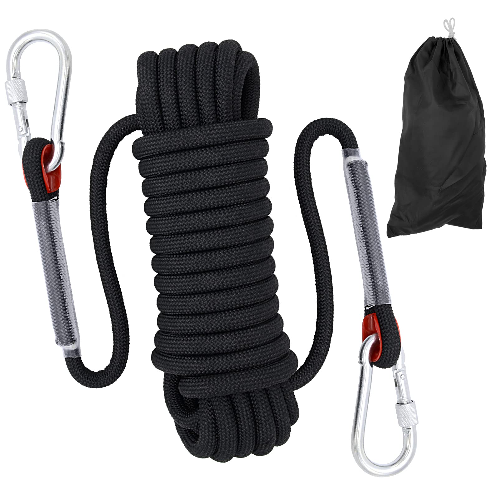 10mm Climbing Rope Outdoor Static Rock Climbing Rope, Escape Rope, Ice Climbing Equipment, Fire Safety Rescue Rope 10M(32ft) 20M(64ft) 30M(96ft)