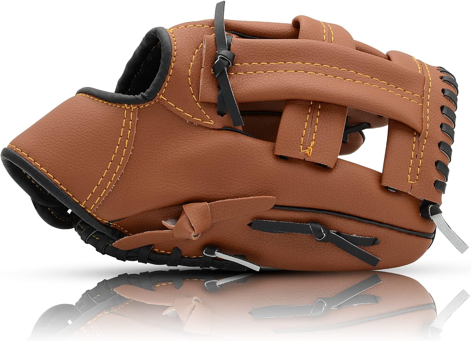 Baseball Glove with Softball Softball Glove 10.5"-12.5" for Kids Youth Adult Baseball Mitt, Right Hand Throw