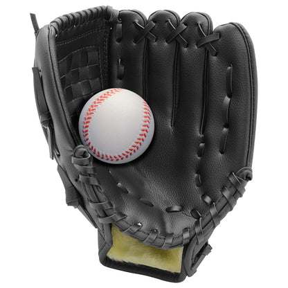 Baseball Glove with Foam Baseball for Right Hand Throw 9.5''-12.5'' for Youth Adult, Softball Glove for Training and Beginner