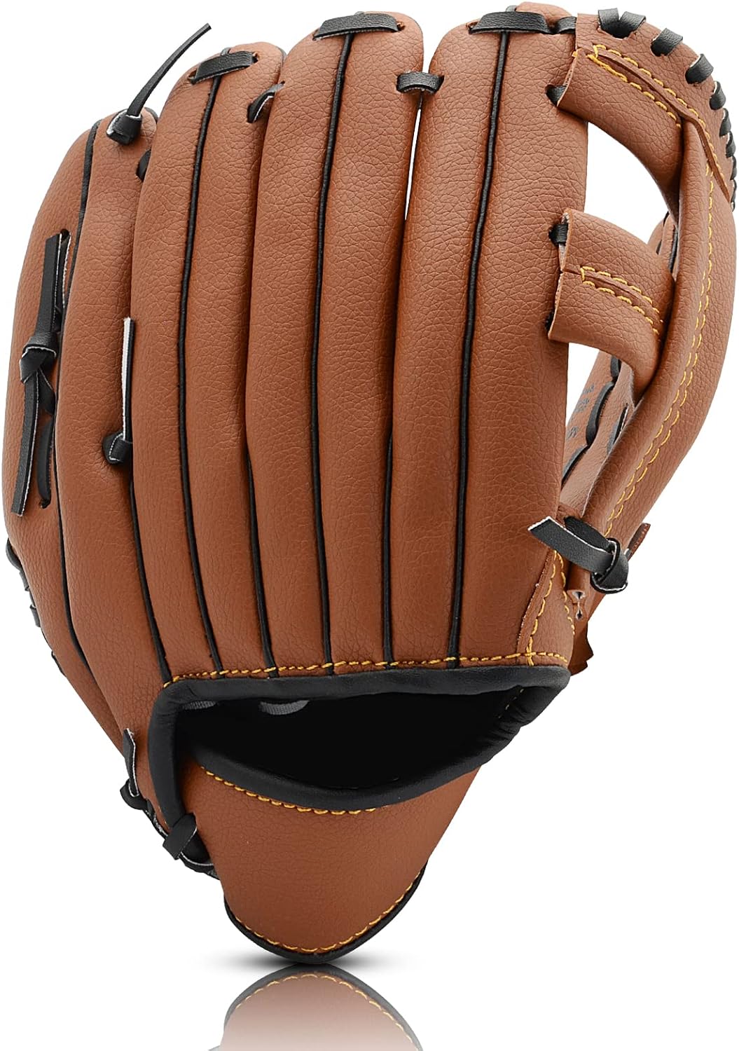 Baseball Glove with Softball Softball Glove 10.5"-12.5" for Kids Youth Adult Baseball Mitt, Right Hand Throw