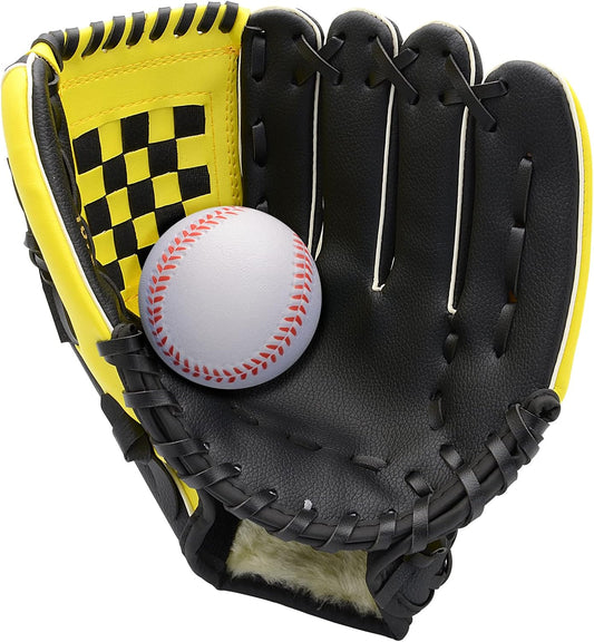 Baseball Glove for Kids Youth Adult, Softball Glove 10.5''-12.5'' for Training and Beginner, Baseball Mitt Left Hand Glove, Right Hand Throw