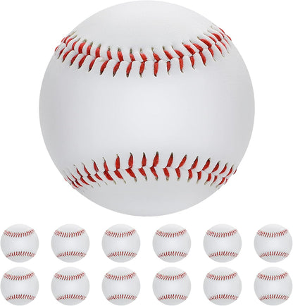 Soft Baseballs 12 Pack, Tball Balls 9 Inch for Kids Youth, Teeball Safety Baseball for Catching, Throwing, Pitching, Hitting, Batting Practice