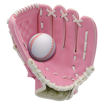 Baseball Glove with Foam Baseball for Right Hand Throw 9.5''-12.5'' for Youth Adult, Softball Glove for Training and Beginner