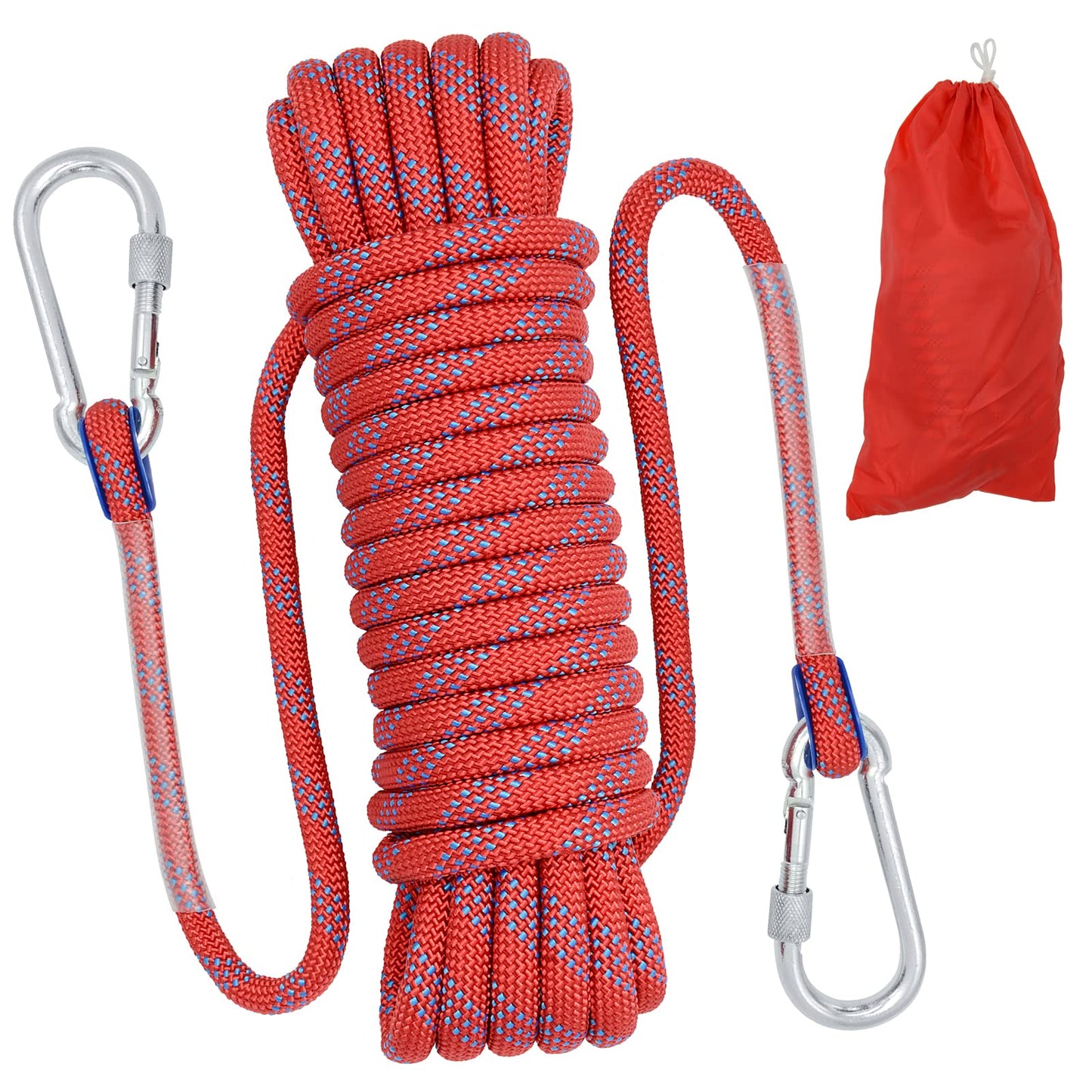 10mm Climbing Rope Outdoor Static Rock Climbing Rope, Escape Rope, Ice Climbing Equipment, Fire Safety Rescue Rope 10M(32ft) 20M(64ft) 30M(96ft)