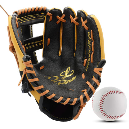 Cowhide Baseball Glove for Youth Adult, Softball Glove 11.5''-12.5'', Baseball Mitt Left Hand Glove, Right Hand Throw