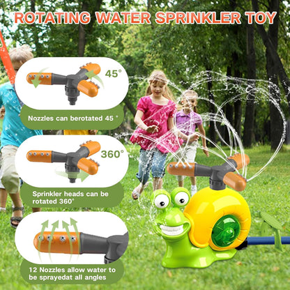 2 in 1 Water Sprinkler Baseball Toy with 2 Sprinkler Heads for Outdoor Play Spinning Water Spray Toy Summer Water Game Outdoor T Ball Game Lawn Backyard Game